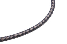 Load image into Gallery viewer, HERMES エルメス トゥアレグ チョーカー ネックレス アクセサリー 25.2g E+ シルバー925 レザー ブラック グレー 美品 中古 47623