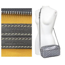Load image into Gallery viewer, GOYARD ゴヤール Cap Vert カップヴェールPM ショルダーバッグ 斜めがけバッグ レザー PVC グレー シルバー金具 美品 中古 47656