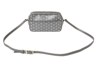GOYARD ゴヤール Cap Vert カップヴェールPM ショルダーバッグ 斜めがけバッグ レザー PVC グレー シルバー金具 美品 中古 47656