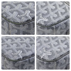 GOYARD ゴヤール Cap Vert カップヴェールPM ショルダーバッグ 斜めがけバッグ レザー PVC グレー シルバー金具 美品 中古 47656