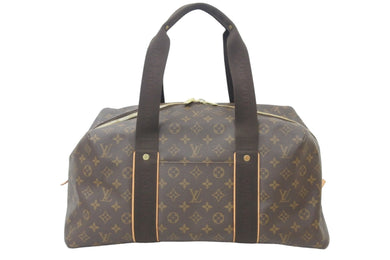 LouisVuitton ルイヴィトン ウィークエンダーGM ボストンバッグ N41139 フランス製 PVC レザー ブラウン ゴールド 美品 中古 47701
