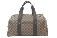 Load image into Gallery viewer, LouisVuitton ルイヴィトン ウィークエンダーMM ボストンバッグ N41138 PVC キャンバス レザー ダミエエベヌ 美品 中古 47725