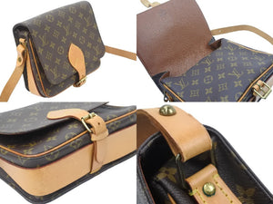 LOUIS VUITTON ルイ・ヴィトン カルトシエール 22 ショルダーバッグ ロゴ ブラウン モノグラム M51253 美品 中古 47739