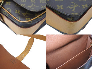 LOUIS VUITTON ルイ・ヴィトン カルトシエール 22 ショルダーバッグ ロゴ ブラウン モノグラム M51253 美品 中古 47739