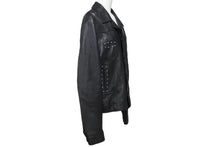 Load image into Gallery viewer, CELINE セリーヌ ライダースジャケット 20AW スタッズ レザージャケット ブラック サイズ50 2E686269LL 中古 47761