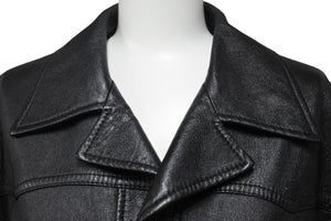 CELINE セリーヌ ライダースジャケット 20AW スタッズ レザージャケット ブラック サイズ50 2E686269LL 中古 47761