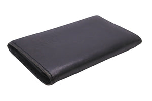 GIANNI VERSACE ジャン二・ヴェルサーチ カードケース 名刺入れ レザー ブラック オープンポケット 美品 中古 47776