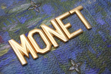 Load image into Gallery viewer, LOUIS VUITTON ルイヴィトン 長財布 MONET モネ 2017年限定 マスターズコレクション PVC レザー ブルー ゴールド 美品 中古 47785