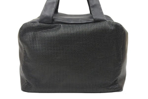 CHANEL シャネル ココマーク ハンドバッグ ミニボストンバッグ キャビアスキン 9番台 ブラック シルバー金具 美品 中古 47792