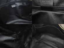 Load image into Gallery viewer, CELINE セリーヌ ボストンバッグ45 ハンドバッグ オールドセリーヌ マカダム ヴィンテージ ブラック PVC レザー 良品 中古 47820