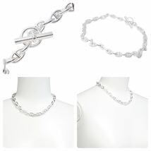 Load image into Gallery viewer, HERMES エルメス ネックレス Chaine d&#39;AncrePM シェーヌダンクルPM 43コマ SV925 83.6g 中古 47844