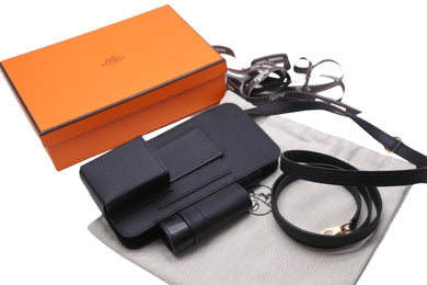 新品未使用 HERMES エルメス エルメスウェイ 携帯ケース ショルダー スマホケース 2021-2022AW シェーヴルミゾール ブラック 47845