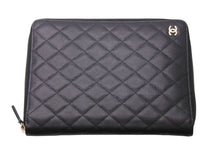Load image into Gallery viewer, 極美品 CHANEL シャネル ココマーク マトラッセ カードケース 名刺入れ 6番台 キャビアスキン ブラック 中古 47847