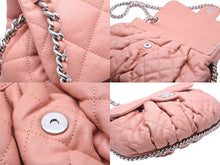 Load image into Gallery viewer, 極美品 CHANEL シャネル マトラッセ チェーンアラウンド ショルダーバッグ 15番台 ラムスキン サーモンピンク シルバー 中古 47858