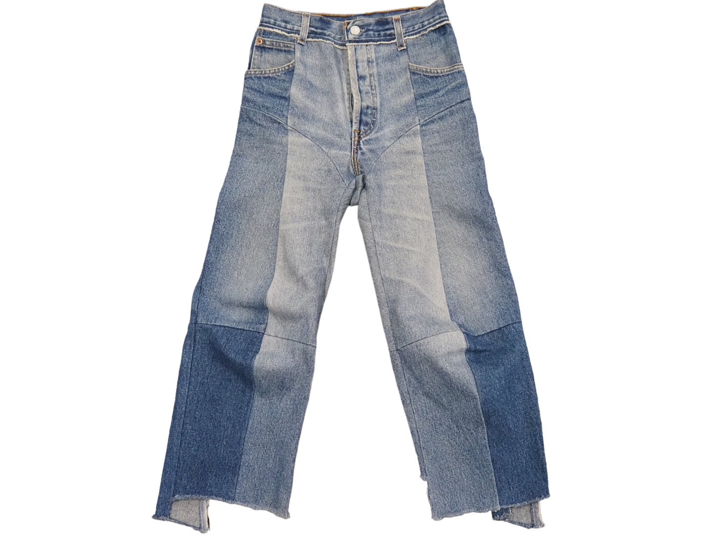 希少 John Galliano patchwork damage 厚ぼったく denim