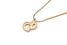 Load image into Gallery viewer, Christian Dior クリスチャン・ディオール チェーンネックレス GP ゴールド ロゴネックレス 美品 中古 47870