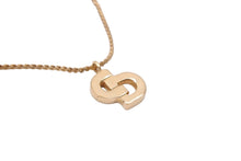Load image into Gallery viewer, Christian Dior クリスチャン・ディオール チェーンネックレス GP ゴールド ロゴネックレス 美品 中古 47870