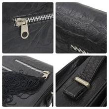 Load image into Gallery viewer, GIANNI VERSACE ジャンニヴェルサーチ ショルダーバッグ 肩掛けバッグ レザー ブラック シルバー金具 良品 中古 47879