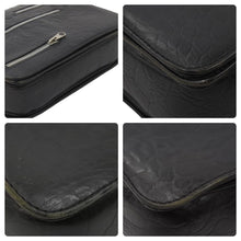 Load image into Gallery viewer, GIANNI VERSACE ジャンニヴェルサーチ ショルダーバッグ 肩掛けバッグ レザー ブラック シルバー金具 良品 中古 47879
