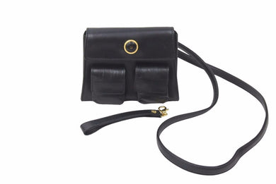 VERSACE ヴェルサーチ ハンドバッグ ショルダーバッグ ブラックショルダーストラップ 保存袋付き 良品 中古 47884 
