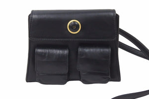 VERSACE ヴェルサーチ ハンドバッグ ショルダーバッグ ブラックショルダーストラップ 保存袋付き 良品 中古 47884 