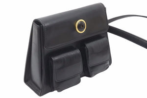 VERSACE ヴェルサーチ ハンドバッグ ショルダーバッグ ブラックショルダーストラップ 保存袋付き 良品 中古 47884 