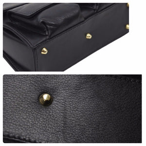 VERSACE ヴェルサーチ ハンドバッグ ショルダーバッグ ブラックショルダーストラップ 保存袋付き 良品 中古 47884 