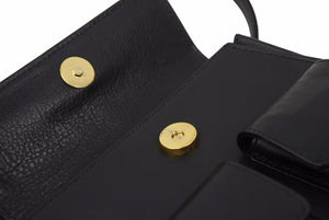 VERSACE ヴェルサーチ ハンドバッグ ショルダーバッグ ブラックショルダーストラップ 保存袋付き 良品 中古 47884 