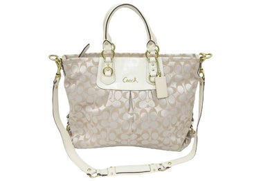 COACH コーチ キャンバス 2WAY ハンドバック ショルダーバック ショルダーストラップ付き F15441 中古 47894
