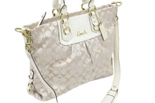 Load image into Gallery viewer, COACH コーチ キャンバス 2WAY ハンドバック ショルダーバック ショルダーストラップ付き F15441 中古 47894