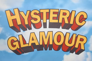 HYSTERIC GLAMOUR ヒステリックグラマー クラッチバッグ 空柄 マルチカラー シルバー金具 ユニセックス 美品 中古 47897