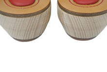 Load image into Gallery viewer, CHANEL シャネル ウッドサンダル ココマーク付き ラウンドトゥ レディース チェーン レザー レッド 36C 20P G35868 美品 中古 47915