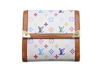 Load image into Gallery viewer, LOUIS VUITTON ルイ ヴィトン 財布 ポルトモネビエカルトクレディ モノグラムマルチカラー ホワイト M92983 美品 中古 47927