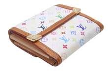 Load image into Gallery viewer, LOUIS VUITTON ルイ ヴィトン 財布 ポルトモネビエカルトクレディ モノグラムマルチカラー ホワイト M92983 美品 中古 47927
