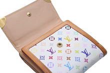 Load image into Gallery viewer, LOUIS VUITTON ルイ ヴィトン 財布 ポルトモネビエカルトクレディ モノグラムマルチカラー ホワイト M92983 美品 中古 47927