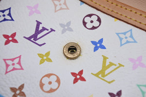 LOUIS VUITTON ルイ ヴィトン 財布 ポルトモネビエカルトクレディ モノグラムマルチカラー ホワイト M92983 美品 中古 47927