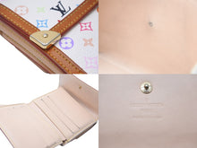Load image into Gallery viewer, LOUIS VUITTON ルイ ヴィトン 財布 ポルトモネビエカルトクレディ モノグラムマルチカラー ホワイト M92983 美品 中古 47927