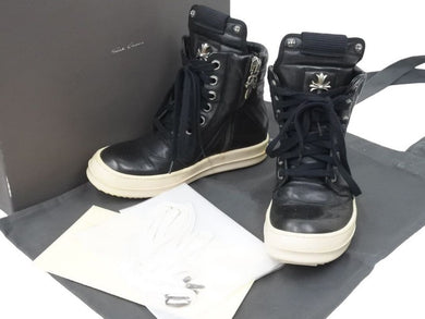 CHROME HEARTS クロムハーツ RICK OWENS リックオウエンス 銀座店 CHクロス ジオバスケット スニーカー サイズ38 良品 中古 47958