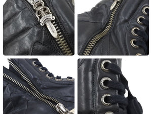 CHROME HEARTS クロムハーツ RICK OWENS リックオウエンス 銀座店 CHクロス ジオバスケット スニーカー サイズ38 良品 中古 47958