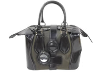 Load image into Gallery viewer, BALENCIAGA バレンシアガ トートバッグ ドクターバッグ ミラー付き シルバー金具 レザー ブラック 美品 中古 47966