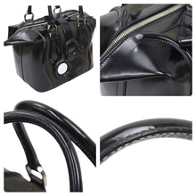 Load image into Gallery viewer, BALENCIAGA バレンシアガ トートバッグ ドクターバッグ ミラー付き シルバー金具 レザー ブラック 美品 中古 47966
