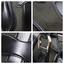 Load image into Gallery viewer, BALENCIAGA バレンシアガ トートバッグ ドクターバッグ ミラー付き シルバー金具 レザー ブラック 美品 中古 47966