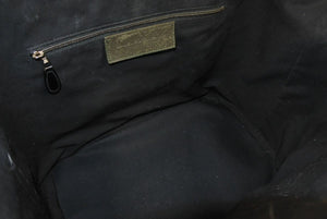 BALENCIAGA バレンシアガ トートバッグ ドクターバッグ ミラー付き シルバー金具 レザー ブラック 美品 中古 47966