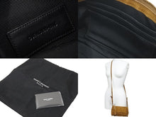 Load image into Gallery viewer, YVES SAINT LAURENT イヴ・サンローラン ショルダーバッグ フリンジ シルク スウェード ブラウン ゴールド金具 美品 中古 47977