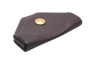 HERMES エルメス コインケース ル・ヴァンキャトル シェブルミゾル ブラウン □I刻印 ゴールド金具 美品 中古 47981