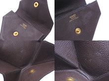 Load image into Gallery viewer, HERMES エルメス コインケース ル・ヴァンキャトル シェブルミゾル ブラウン □I刻印 ゴールド金具 美品 中古 47981