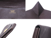 Load image into Gallery viewer, HERMES エルメス コインケース ル・ヴァンキャトル シェブルミゾル ブラウン □I刻印 ゴールド金具 美品 中古 47981