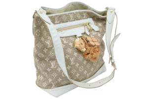 LOUIS VUITTON ルイ・ヴィトン モノグラムサビア ブザスPM ショルダーバッグ ベージュ M93499 カバン 鞄 ロゴ 中古 47994
