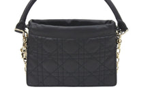 Load image into Gallery viewer, 新品未使用 ChristianDior クリスチャンディオール レディディオール ショルダーバッグ レザー ブラック シルバー 美品 中古 48045