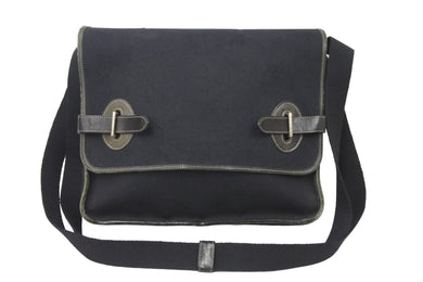HERMES エルメス ブエナベンチュラMM ショルダーバッグ ビジネスバッグ トワルオフィシェ レザー ブラック 良品 中古 48088